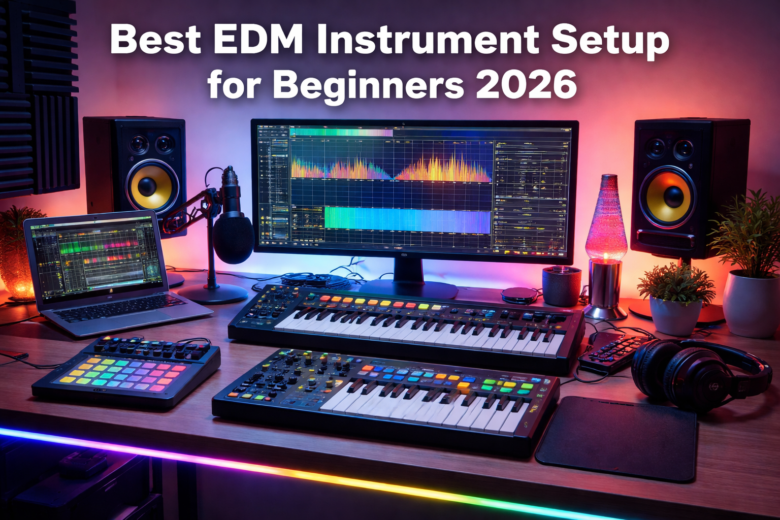 EDM studio setup for beginners