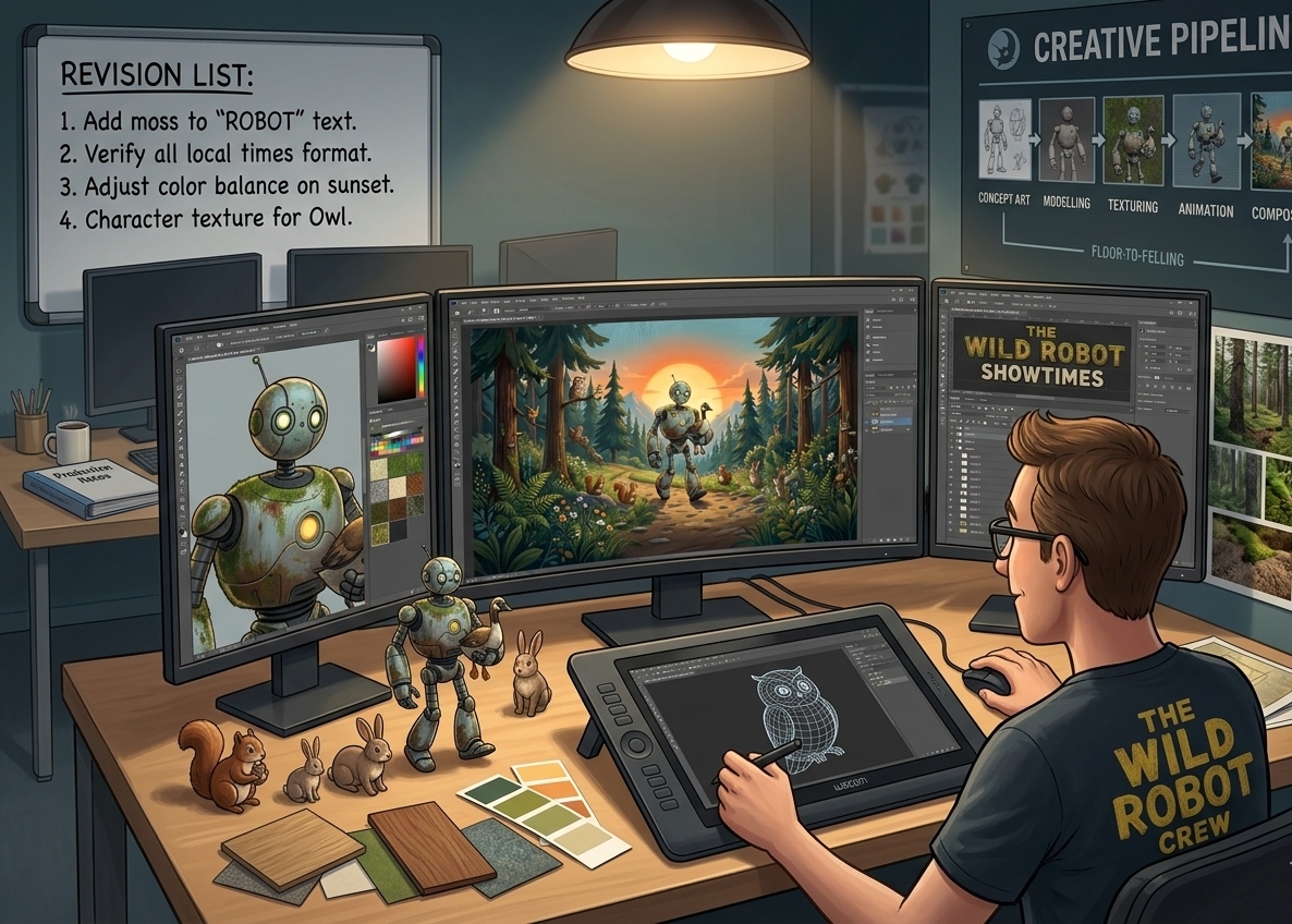 The Wild Robot Showtimes Near Me | Tickets, Release Date and Cinema Listings